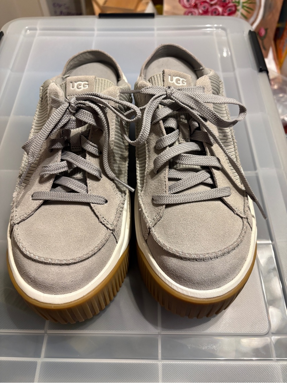 UGG women’s EZ-DUZZIT Lace up sneaker mule platform - Picture 4 of 6